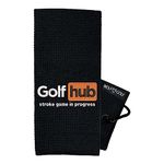 Wolf Golf Towels - Golfhub Golf Towel - Golf Accessories for Men - Golf Gifts for Men - Embroidered Funny Golf Towel