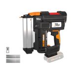 Worx WX842.9 Cordless Nail Gun with Air Impact Technology Quick-Load Magazine & Dual LED Lighting - Battery Powered 18 Gauge Brad Nailer for Wood - Tool Free Jam Release & Depth Adjustment - Tool Only