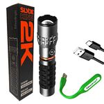 EdisonBright NEBO Slyde King 2K 2000 Lumen Flashlight / 500 Lumen worklight 2-in-1 Rechargeable high Power LED Flashlight WLT-1003 USB Powered LED Reading Light Bundle