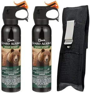 BUNDLE - 3 ITEMS - 2 Cans Guard Alaska Bear Repellant plus 1 Nylon Holster2