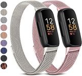 Vanjua 2 Pack Metal Band for Fitbit
