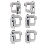 ECOTRIC 6PCs Truck Clamps for Mounting Caps Camper Shell Topper Canopy - Heavy Duty Aluminum