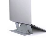 MOFT Invisible Slim Laptop Stand, Adhesive and Reusable, Adjustable Perfect Viewing Angles, Compatible with Laptops Up to 15.6" (Silver)