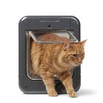 Cat Mate Microchip Activated Cat Flap (360) - For Cats and Small Dogs, Accommodates up to 30 Pets, for Single/Multiple glazing, UPVC, Walls and Wood, Grey