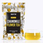 BLUE TEA - Chamomile Tea - 50 gm - 50 Cups) | Diwali Gifts | SLEEP & RELAXATION | Herbal Tea - Caffeine Free - Flower Based - Vegan - Non-Bitter | Featured in Shark Tank | Zipper Pack