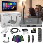 ESPBOP 2025 Version S.6 Ultr-a 4GB RAM 128GB ROM 6K U-ltra HD Built-in Voice Control, Mini Keyboard, HDMI Cable, Power Supply, 1 * 128 TF Card, 1*USB Hub