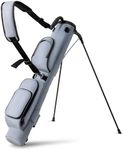 UNIHIMAL Small Par 3 Golf Bag Lightweight Synthetic Leather —Easy to Carry and Durable Pitch n Putt Golf Bag for Men & Women, Waterproof Design