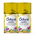 DABUR Odonil Exotic Automatic Spray Refill - 450Ml (Pack Of 2, 225Mlx2) | Gold Jasmine | 2X Long Lasting | Fits All Machines | 2200 Sprays Guaranteed