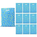 Propsicle Birthday Return Gift Bags For Kids Blue Party Favours Boy Foil Goodie Bags Cover - Pack of 10