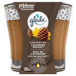 Glade Scented Candle, Cashmere Woods, 1-Wick Candle, Air Freshener Infused with Essential Oils for Home Fragrance, 1 Count