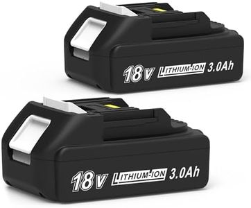 CHAUNVEN 3000mAh 18V Battery Replacement for Makita 18V Battery Compatible with 18 Volt BL1830B BL1840B BL1850B BL1860B BL1815B Battery (2 Packs)