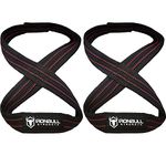 Heavy Duty Lifting Straps for Deadlift - Figure 8 Wrist Straps for Heavy Weight Lifting, Strongman, Powerlifting, Workout and Weightlifting - for Men (10" - Up to 6.5" Wrist Circumference)