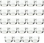 Juvale 24 Pack Glass Tealight Candl