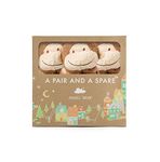 Angel Dear Pair and a Spare 3 Piece Blanket Set, Brown Monkey