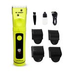 LetsShave EZ-WIZZY Pet Trimmer Plus for Dogs & Cats | Quiet Grooming Clippers | Ceramic Blades | 5-Level Adjustable Blade + 4 Combs | Cordless & Corded | 180 Min Runtime | LED Display | USB-C Charging