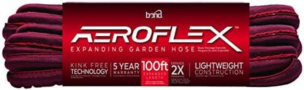 Bond Manufacturing 71662 100 Ft. Expandable, AEROFLEX Garden Hose, 100-FT, Red