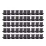 Toyvian 100pcs Mini Black Top Hats Plastic Magician Hats Christmas Black Top Hats for DIY Craft Embellishing Creating Party Supplies S