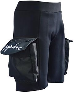 LayaTone 2mm Diving Shorts – Large Cargo Pockets, Adjustable Straps, Swim/Dive/Surf Black