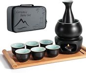 Ceramic Sake Set with Warmer Pot Ba