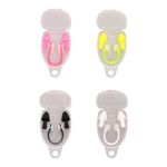 Swimming Nose Clip for Adults, Waterproof Nose Grip with Earplugs, Reusable Swim Nose Clip Set for Men and Women, Comfortable Fit for Water Sports and Pool Training(4 Pack)