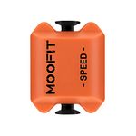 moofit CS8 Cycling Cadence Speed Sensor, Bluetooth & ANT+ Wireless Speed, Distance Sensor and Cadence Sensor with IP67 Waterproof Low Energy Technology, Orange