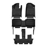 TuxMat - for Hyundai Santa Fe 7-Seater 2024-2025 Models - Custom Car Mats - Maximum Coverage, All Weather, Laser Measured - This Full Set Includes 1st, 2nd and 3rd Rows