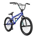 Mongoose Legion L10 Kids Freestyle Sidewalk BMX Bike, Beginner Riders, 20-inch Wheels, Hi-Ten Steel Frame, Micro Drive 25x9T BMX Gearing, Blue