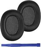 K371 Replacement Ear Pads Cushions Quite-Comfort Protein Leather Earpads Ear Cover Earmuff Repair Part for AKG K361 K371 Wired/Wireless Over-Ear Headphone (Black)