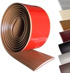 Floor Transition Strip Self-Adhesive Cover Strips Threshold Repair Floor Gap Vinyl Flooring Transitions Laminate Floor Flat Divider Strip Minimalism Oak Wood Grain Design 6.56Ft (4cm, Light Brown)