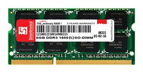 Simmtronics 8GB DDR3L Laptop RAM 1600 MHz (PC 12800) with 3 Year Warranty