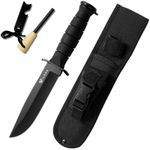 Wilora Hunting Knife and Ferrocerium Rod - Includes a nylon sheath