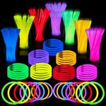 JOYIN 200 pcs Glow Sticks Bulk 8"(2