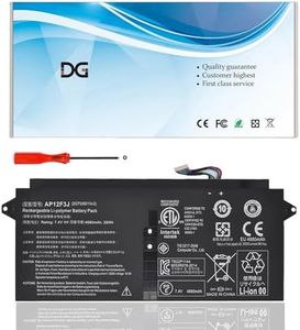 DGTEC AP12F3J 35Wh New Laptop Battery for Acer Aspire S7 Ultrabook S7-191-53314G12ass S7-391-53314G12aws S7-391-53314G25aws Aspire 13.3" Ultrabook S7-391 S7-392 S7-393 2ICP3/65/114-2 (7.4V 4680mAh)