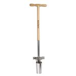 Kent & Stowe Long Handled Bulb Planter - Stainless Steel Bulb Planter with Ash Stem Length 101cm