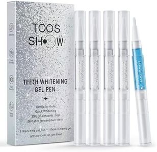 5 x Teeth Whitening Pen Gel (4+1 Desensitizing Gel), No Sensitivity Teeth Whitening Gel Kit, Effective Teeth Whitener, Travel-Friendly Tooth Whitening Pen, Carbamide Peroxide Tooth Bleaching