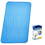 Almineez X-Large Cooling Gel Body Mattress Topper Mat – Reusable Magic Multi-Function Cool Jelly Pad Cushion Mat Absorbs and Dissipates Heat - Comfortable Sleeping Aid Bed Ice Chilled 120cm x 70cm