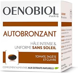 OENOBIOL - Compléments Alimentaires - Autobronzant - Visage et Corps - Programme 1 mois - 1 Boîte de 30 Capsules