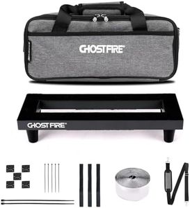 Ghost Fire Guitar Pedal Board Aluminum Alloy 0.8lb Super light Effect Pedalboard13.7''x5.5'' with Carry Bag,SPL-01