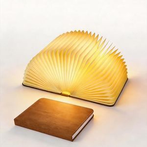 XIUDI 8 Colors Lights,Book Lovers Gifts BookLamp,Upgraded Version Portable Book-Shaped Desk Light,Folding LED Paper Lantern,for Women Friends & Christmas Gifts,Large