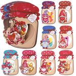 Giiffu 48 Pack Valentines Cards for Kids, Candy Jar Gnome Funny Valentine Gifts for Classroom, Kids Valentines Day Cards for School Exchange Party Favors(Candy Not Included)