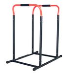 Sunny Health & Fitness High Weight Capacity Adjustable Dip Stand Station - SF-XF9937