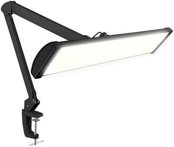 Neatfi 3,500 Lumens LED Desk Lamp – 45W Dimmable Task Light | Adjustable Color Temperature | 3 Light Modes | 540 SMD LEDs | Reading, Craft, Workbench & Office (Black-CCT, 26-Inch Wide Shade)