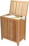 2LB Depot Laundry Hamper - 25x20x13-Inch Waterproof Bamboo Laundry Basket with Lid - Clothes Hamper for Laundry, Versatile Storage for Blankets, Toys, Towels, or Shoes - Suitable for Home Organization