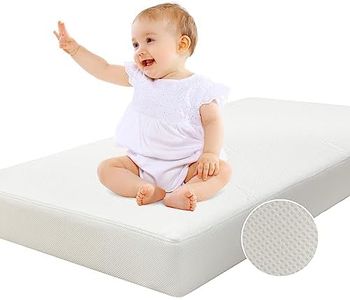 Babelio Crib Mattress, Toddler Mattress for Toddler Bed, Memory Foam Baby Mattress, Dual Sided with Tencel Cover & Waterproof Lining