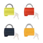 Godrej Locking Solutions and Systems candy 6666 Key Alloy Steel Baggage Lock Pack of 4 (Blue, Red, Green, Yellow, Painted Finish)