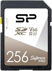 Silicon Power 256GB SDXC Card, UHS-II U3, V60, Up to R280MB/s, W170MB/s Write, 4K Ultra HD UHD Memory Card