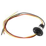 Mini Electrical Slip Ring, 3 Wires Wind Generator Slip Ring 250Rpm 600 VDC/VAC Wind Power Collector Ring