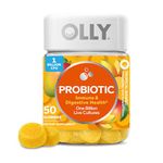 OLLY Purely Probiotic Gummy Supplements, Tropical Mango (Packaging May Vary), 50 Count