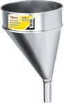 Lumax LX-1706 Silver 6 Quart Offset Galvanized Funnel with Screen