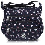 AIBILIEI Women Larger Bag Nylon Crossbody Bag Messenger Shoulder Handbag for Shopping Work Daily Use